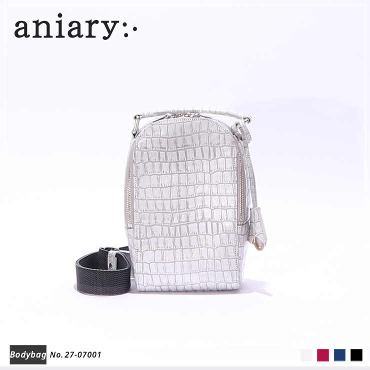 【aniary|アニアリ】ボディバッグ Tint Embossing Leather 27-07001 White