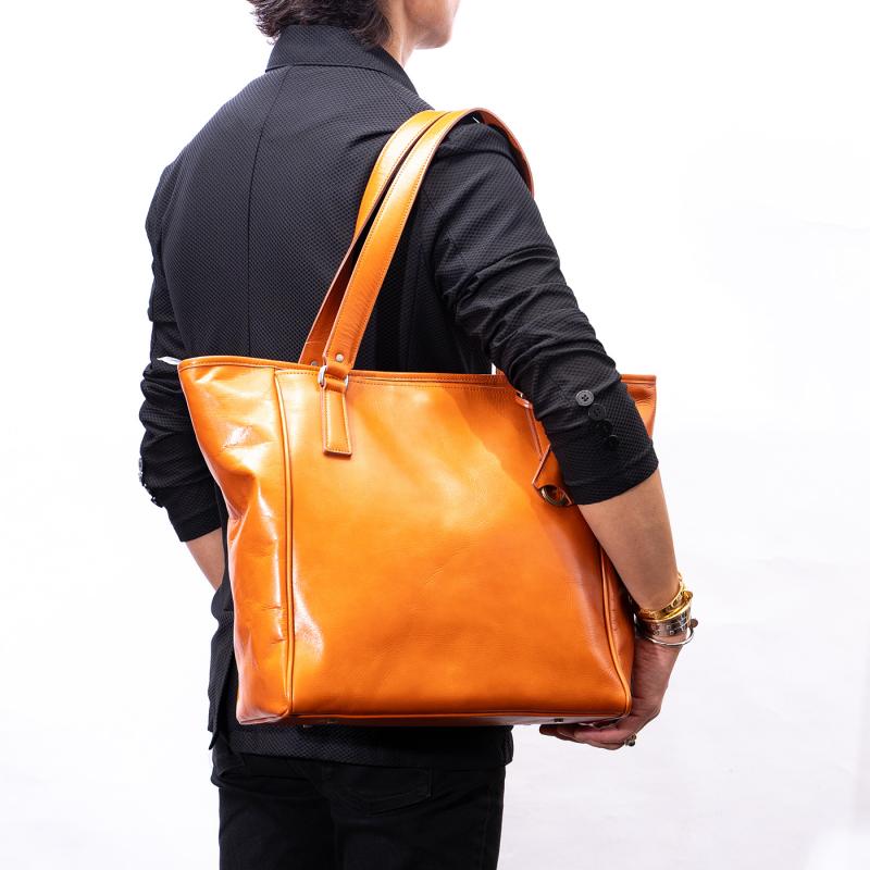 aniary|アニアリ】トートバッグ Antique Leather 01-02017 Dark Orange