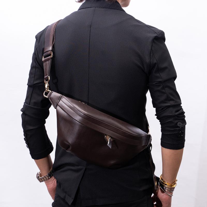 【aniary|アニアリ】ボディバッグ Antique Leather 01-07003 Dark Brown