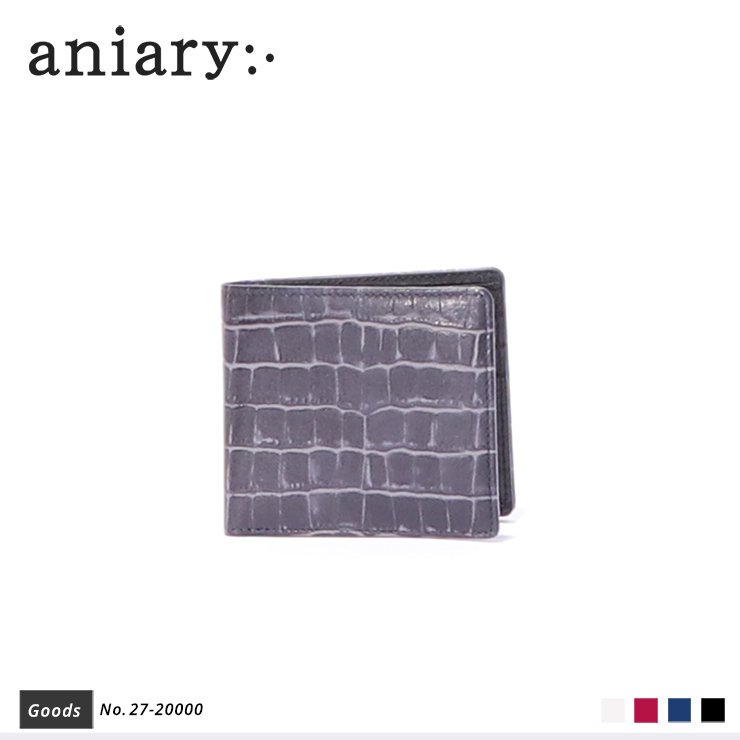 【aniary|アニアリ】ウォレット Tint Embossing Leather 27-20000 Navy