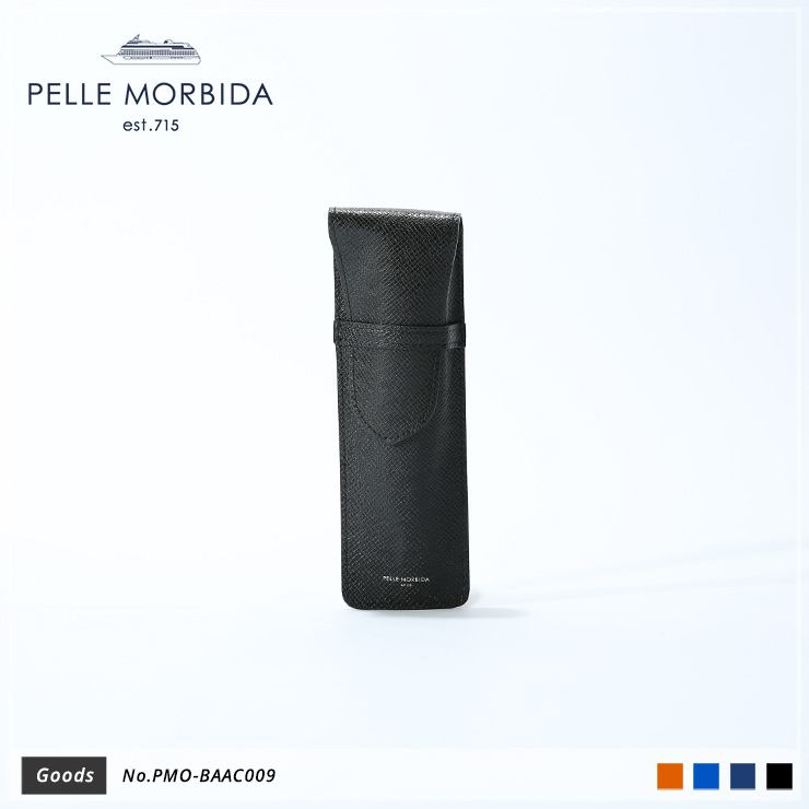 【PELLE MORBIDA|ペッレ モルビダ】ペンケース Barca PMO-BAAC009 Black