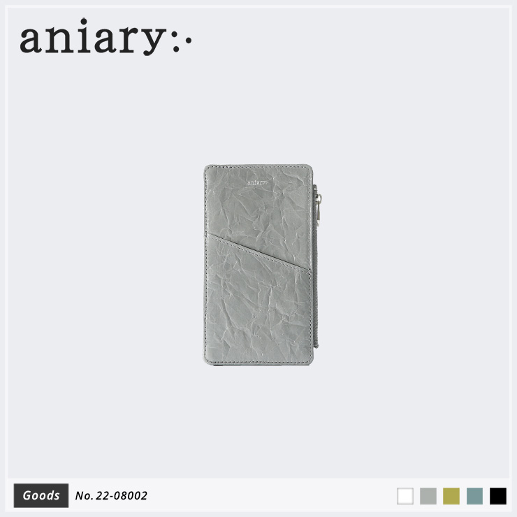 【aniary|アニアリ】マルチケース Rughe Leather 22-08002 Gray