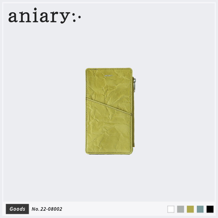 【aniary|アニアリ】マルチケース Rughe Leather 22-08002 Yellow