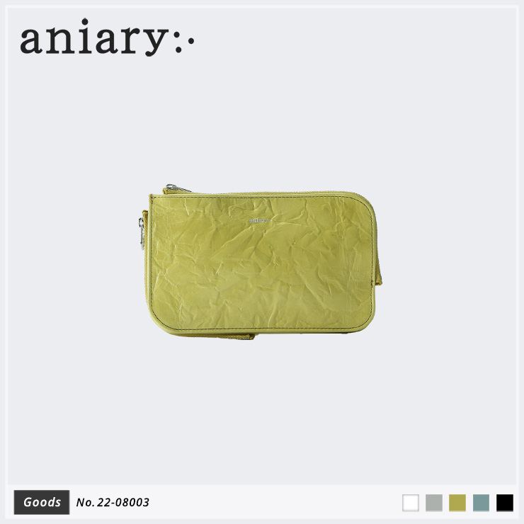 【aniary|アニアリ】マルチケース Rughe Leather 22-08003 Yellow