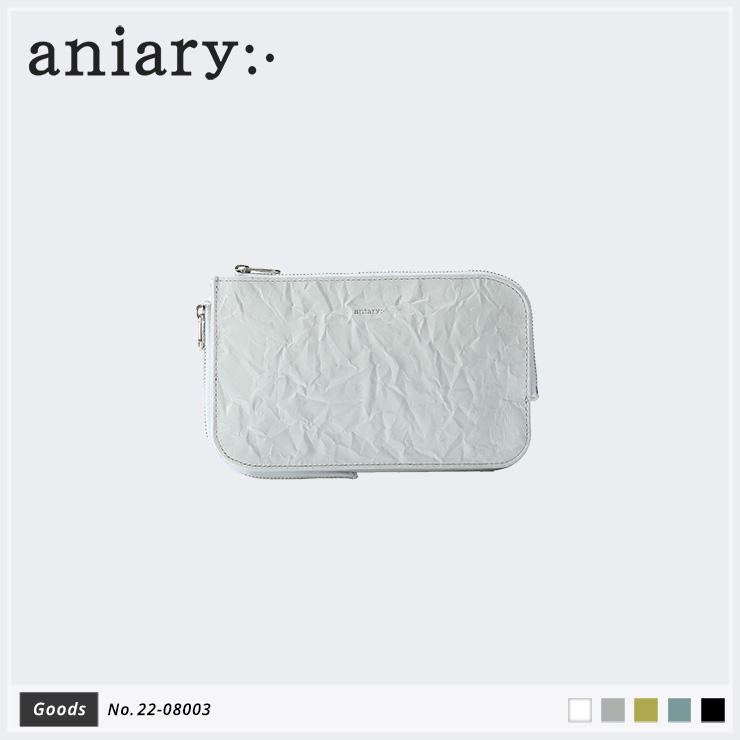 【aniary|アニアリ】マルチケース Rughe Leather 22-08003 White