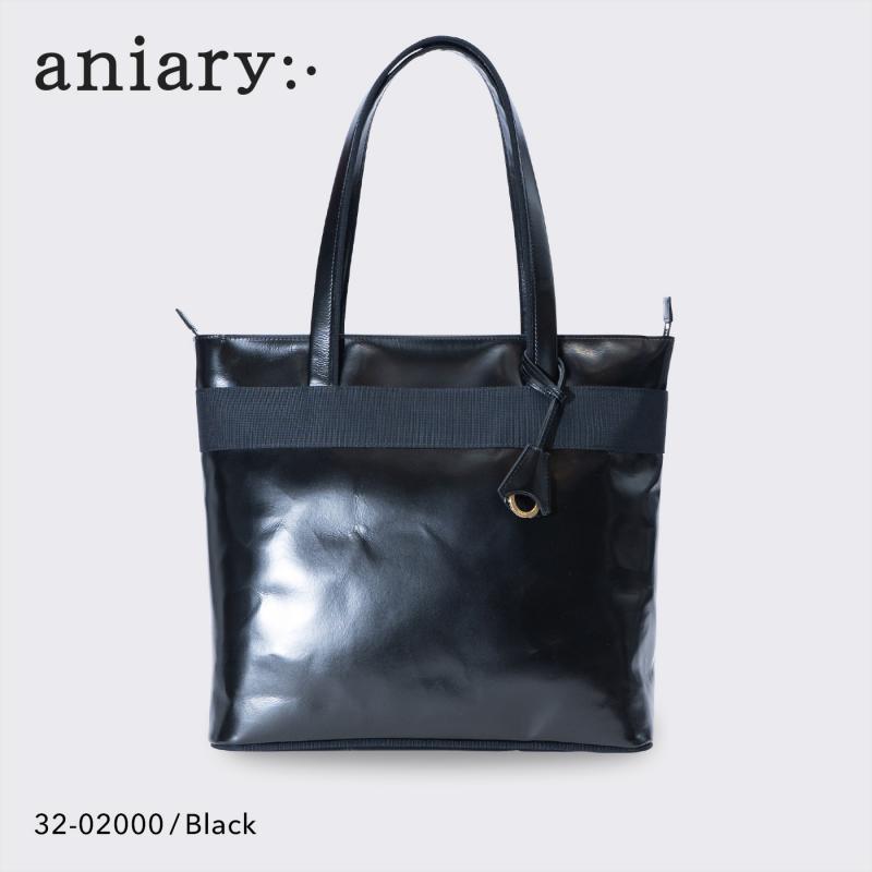 【aniary|アニアリ】トート エフ-フィルム レザー 32-02000 ブラック
