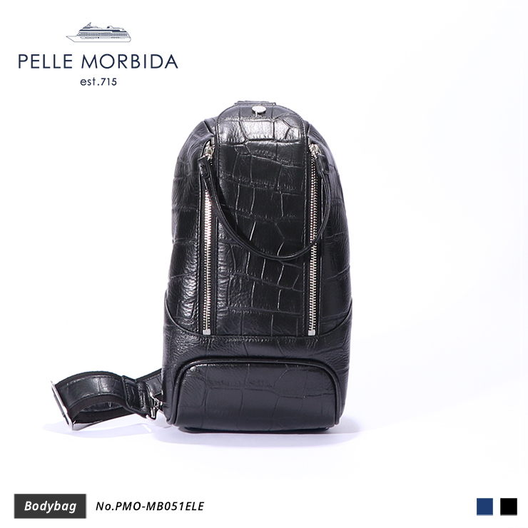 PELLE MORBIDA ボディバッグ bodybag  pmo-mb051ele ブラック BLACK