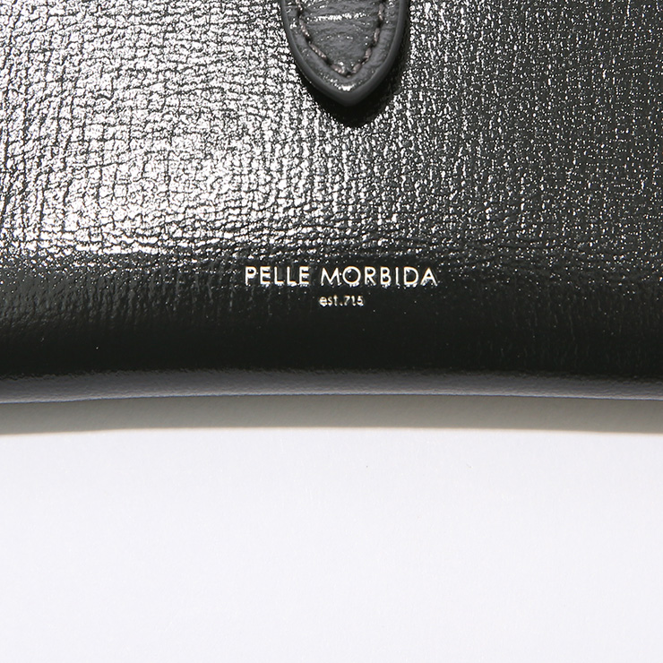【PELLE MORBIDA|ペッレ モルビダ】カードケース Barca PMO-BA420 Charcoal Gray