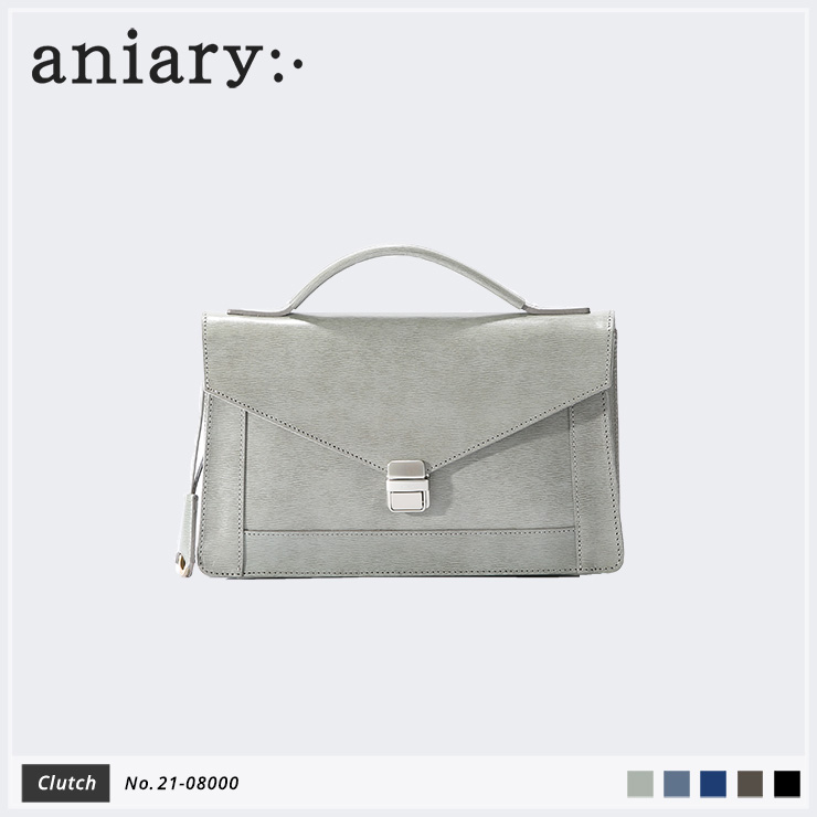 【aniary|アニアリ】クラッチバッグ Inheritance Leather 21-08000 Gray