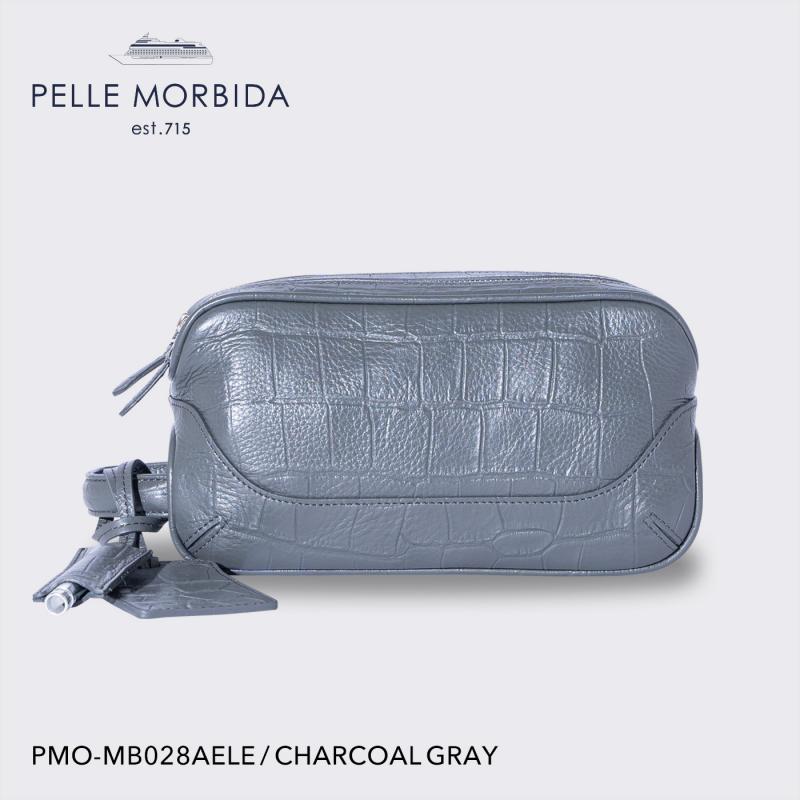 【PELLE MORBIDA|ペッレ モルビダ】クラッチバッグ Maiden Voyage PMO-MB028AELE Charcoal Gray
