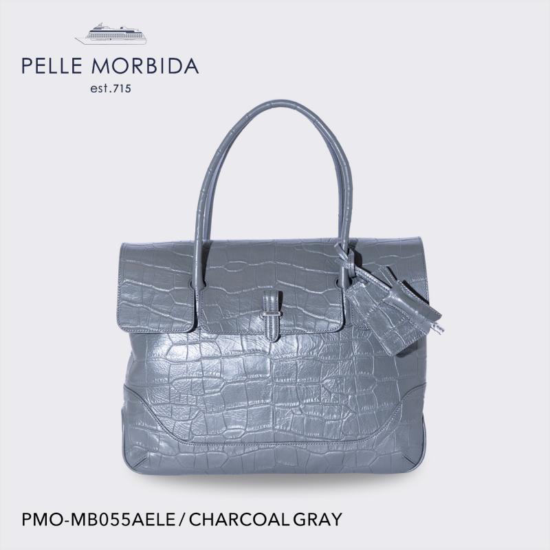 PELLE MORBIDA ボストンバッグ boston bag  pmo-mb055AELE  Charcoal Gray